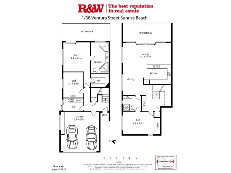 1/’Aqua Sunrise’ 38 Ventura Street, Sunrise Beach QLD 4567 Floorplan