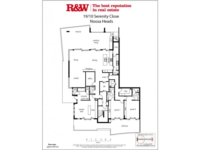 19/10 ‘Iluka Penthouse’ Serenity Close, Noosa Heads QLD 4567 Floorplan