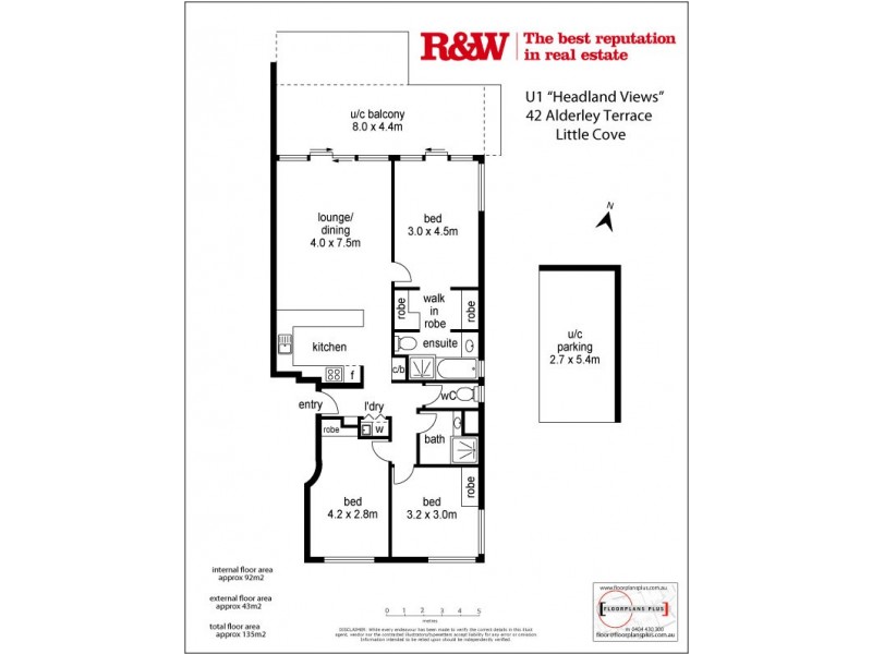 1/42 ‘Headland Views’ Alderly Terrace, Little Cove QLD 4567 Floorplan