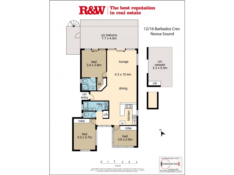 12/16 ‘Noosa Haven’ Barbados Crescent, Noosaville QLD 4566 Floorplan