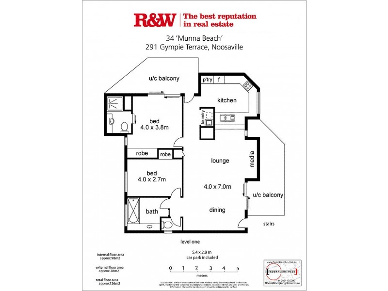 34/’Munna Beach’ 291 Gympie Terrace, Noosaville QLD 4566 Floorplan
