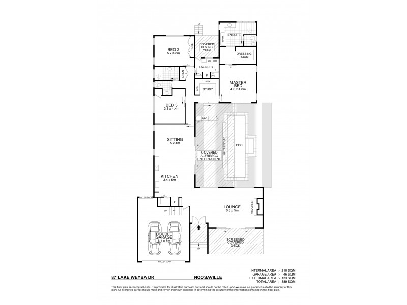 87 Lake Weyba Drive, Noosaville QLD 4566 Floorplan