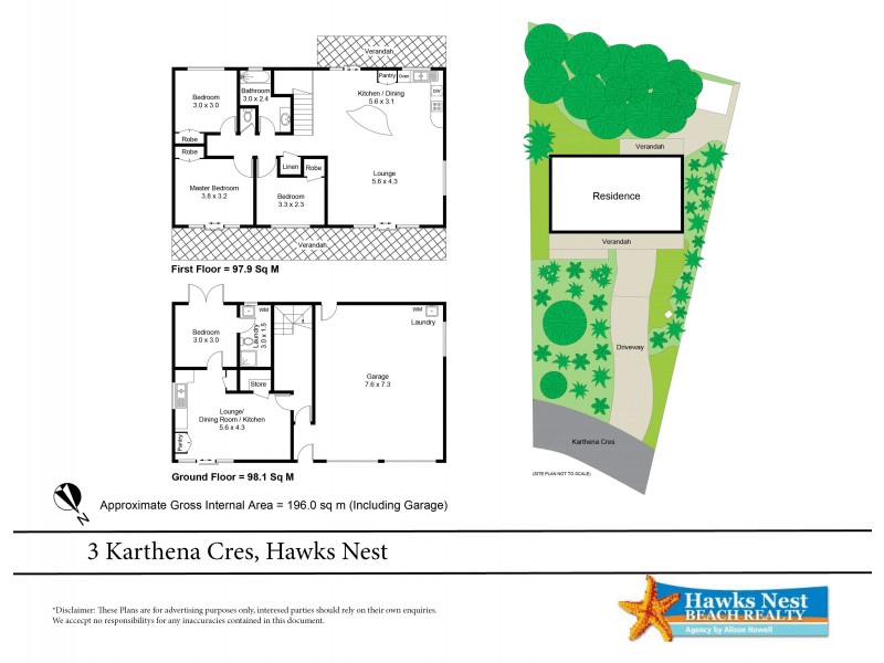 3 Karthena Crescent, Hawks Nest NSW 2324 Floorplan