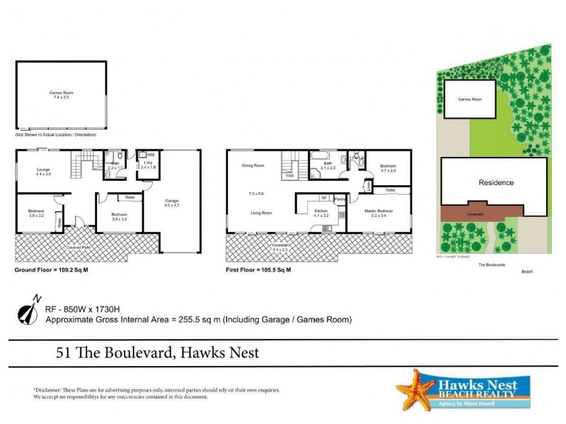 51 The Boulevarde, Hawks Nest NSW 2324 Floorplan