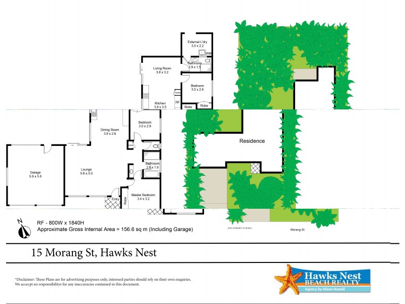 15 Morang Street, Hawks Nest NSW 2324 Floorplan