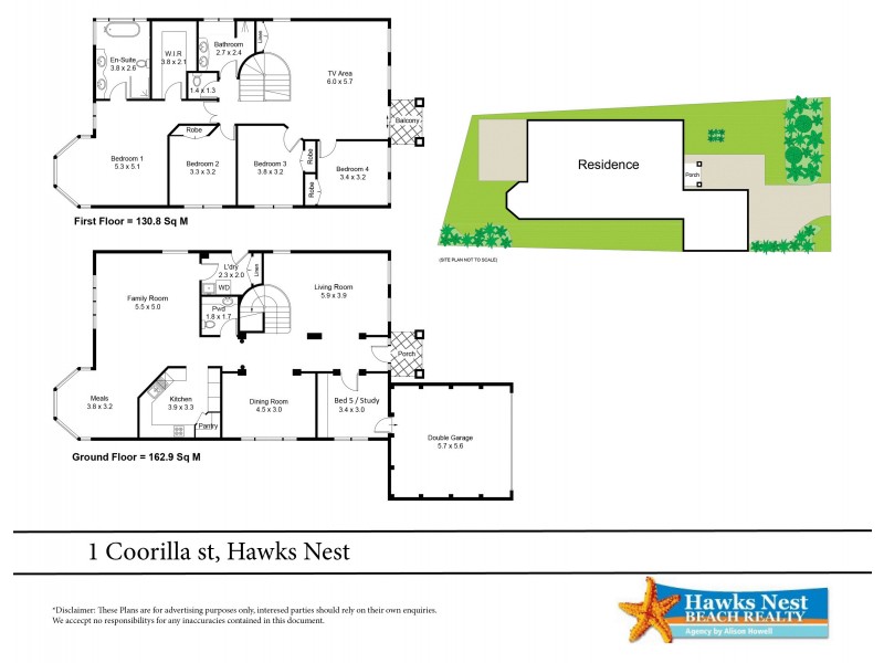 1 Coorilla Street, Hawks Nest NSW 2324 Floorplan
