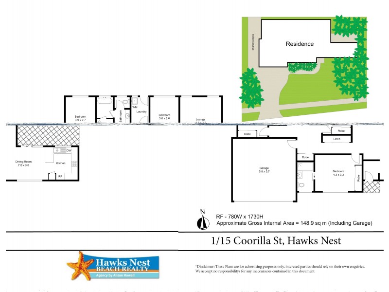1/15 Coorilla Street, Hawks Nest NSW 2324 Floorplan