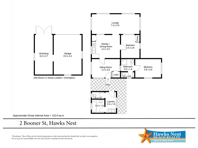 2 Booner Street, Hawks Nest NSW 2324 Floorplan