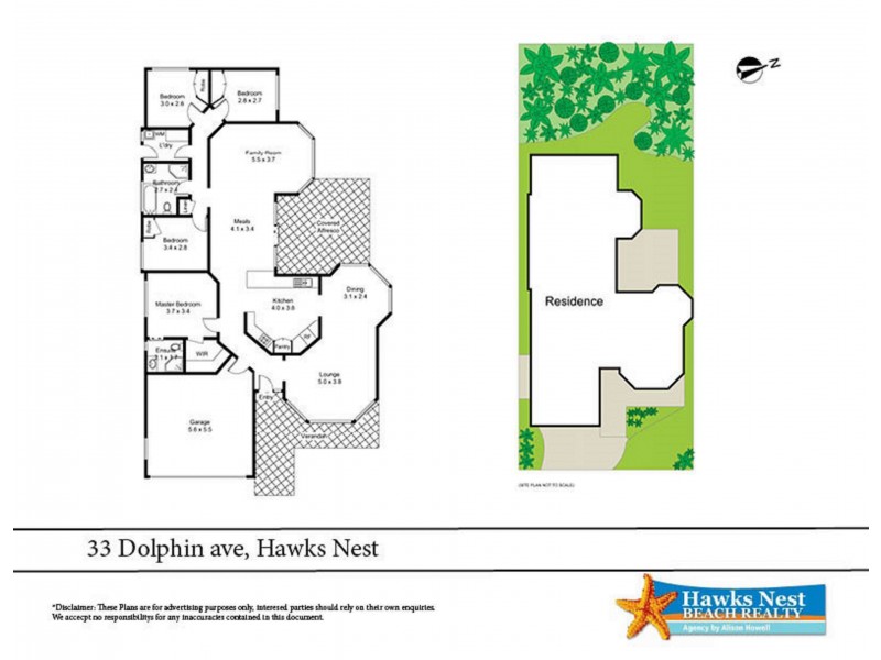 33 Dolphin Avenue, Hawks Nest NSW 2324 Floorplan
