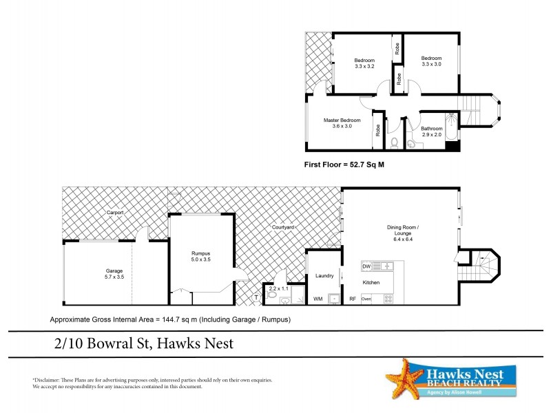 2/10 Bowral Street, Hawks Nest NSW 2324 Floorplan