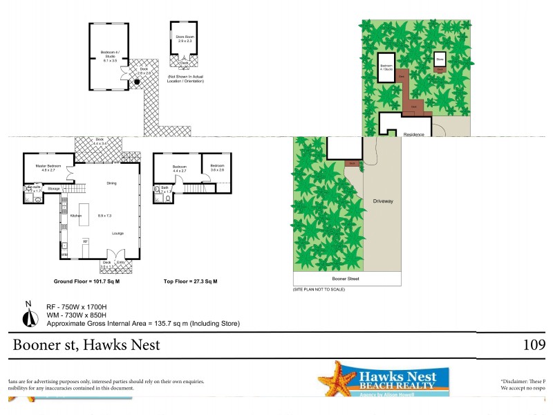 109 Booner Street, Hawks Nest NSW 2324 Floorplan