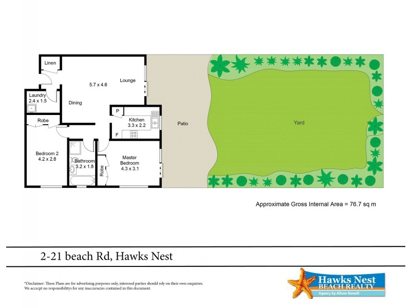 2/21 Beach Road, Hawks Nest NSW 2324 Floorplan