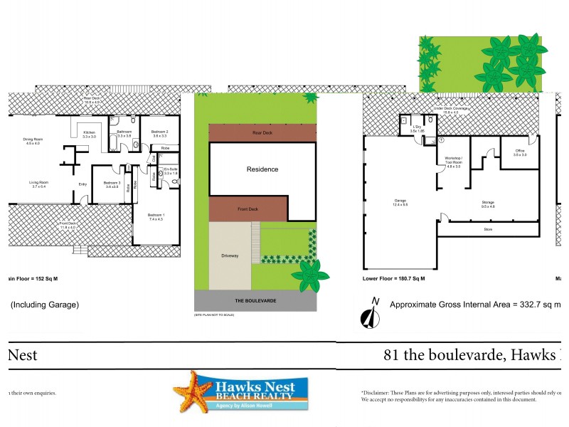 81 The Boulevarde, Hawks Nest NSW 2324 Floorplan