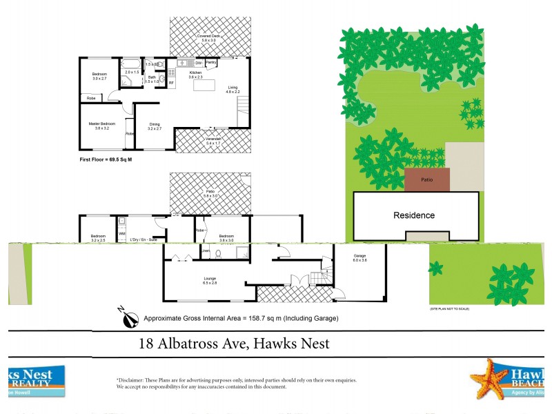 18 Albatross Avenue, Hawks Nest NSW 2324 Floorplan