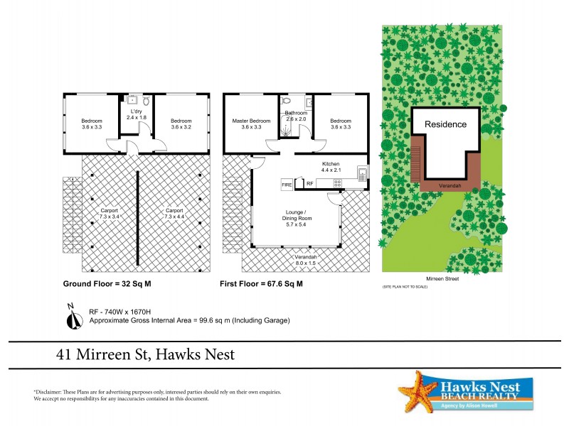 41 Mirreen Street, Hawks Nest NSW 2324 Floorplan