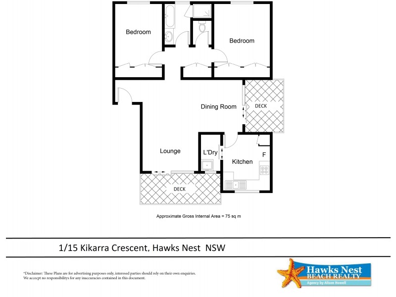 1/15 Kikarra Crescent, Hawks Nest NSW 2324 Floorplan