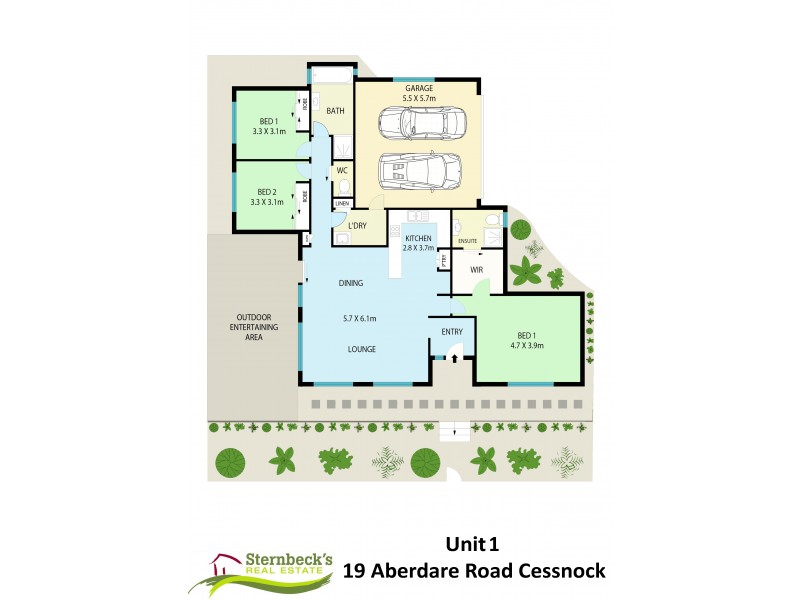 1/19 Aberdare Road, Cessnock NSW 2325 Floorplan