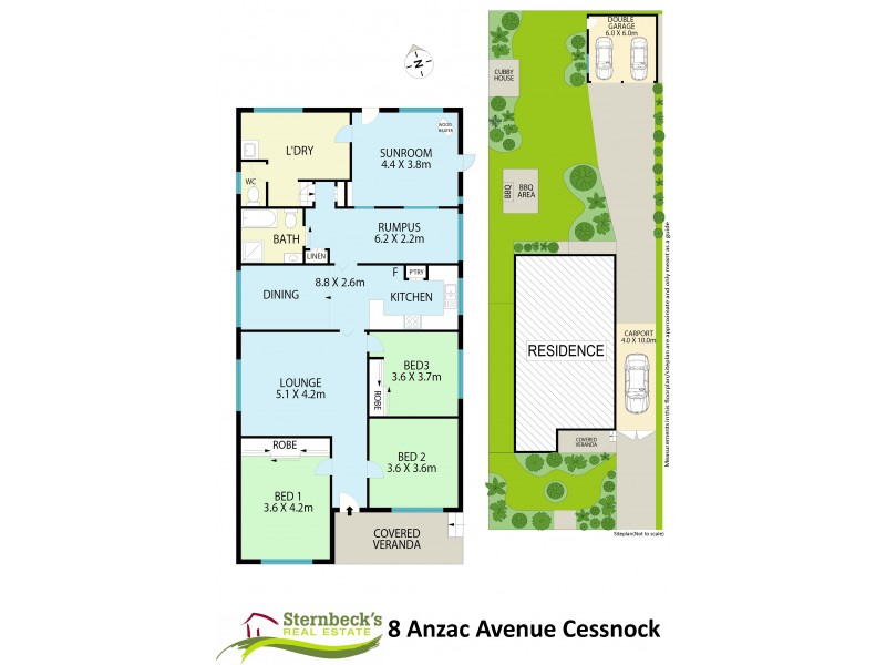 8 Anzac Avenue, Cessnock NSW 2325 Floorplan