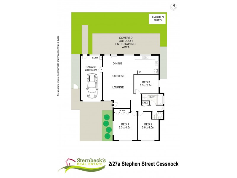 2/27A Stephen Street, Cessnock NSW 2325 Floorplan