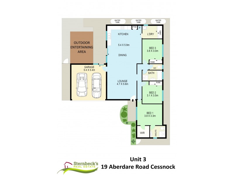 3/19 Aberdare Street, Cessnock NSW 2325 Floorplan