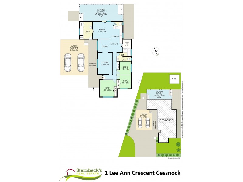 1 Lee-Ann Cres, Cessnock NSW 2325 Floorplan