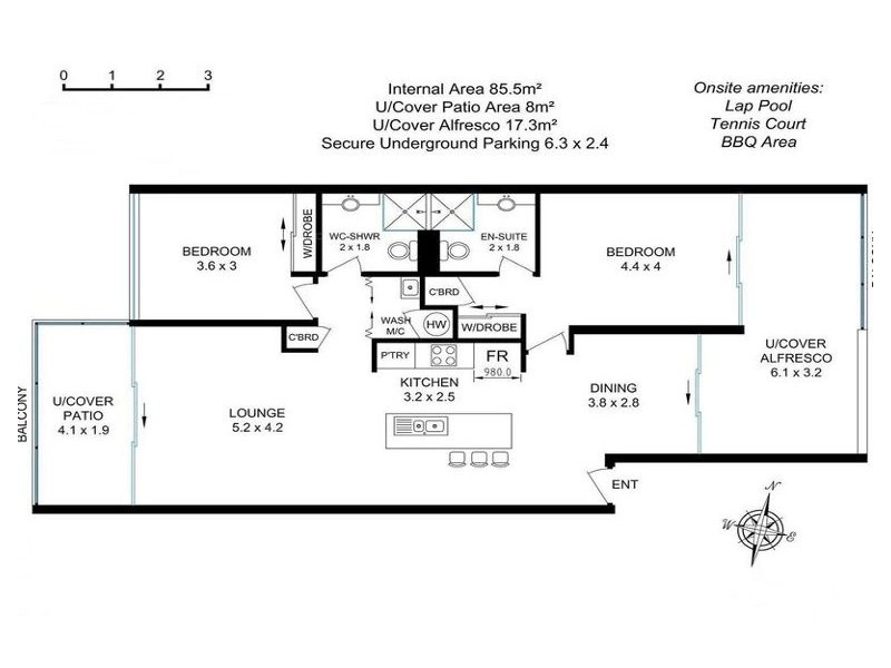 39/2 Gaven Cresent, Mermaid Beach QLD 4218 Floorplan