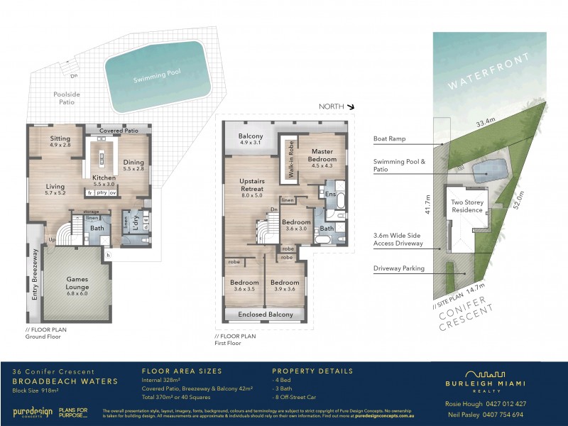 36 Conifer Crescent, Broadbeach Waters QLD 4218 Floorplan