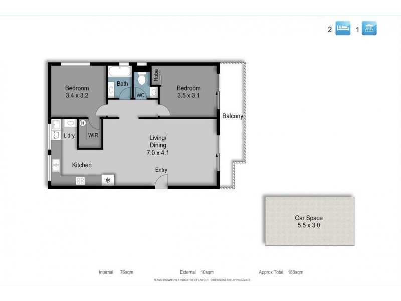 20/2 Goodwin Terrace, Burleigh Heads QLD 4220 Floorplan