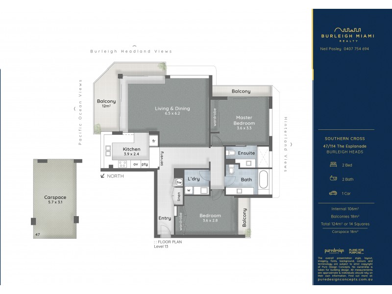 47/114 The Esplanade, Burleigh Heads QLD 4220 Floorplan