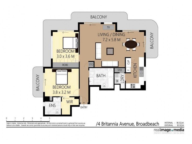 22/4-6 Britannia Avenue, Broadbeach QLD 4218 Floorplan