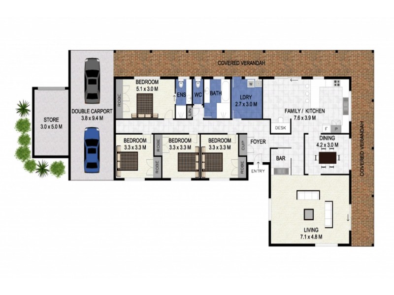 34 Larch Street, Tallebudgera QLD 4228 Floorplan