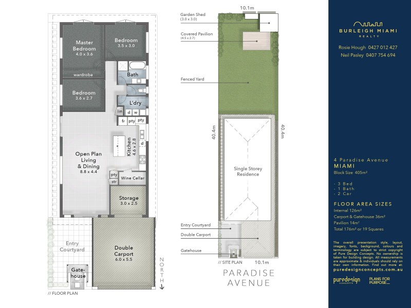 4 Paradise Avenue, Miami QLD 4220 Floorplan
