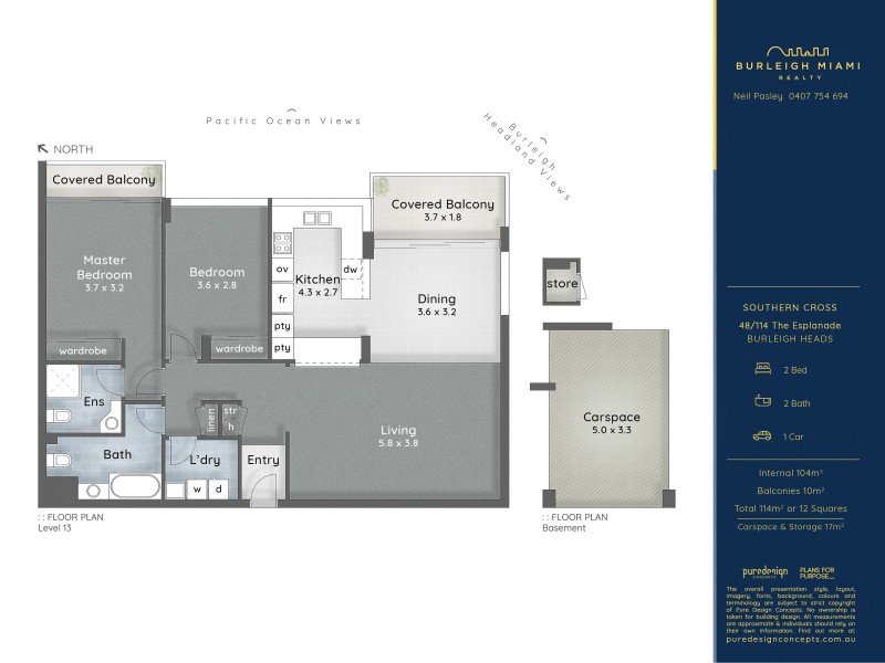 48/114 The Esplanade, Burleigh Heads QLD 4220 Floorplan