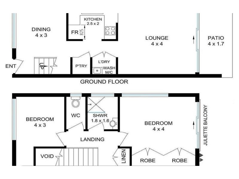 4/8 Oceanic Drive, Mermaid Waters QLD 4218 Floorplan