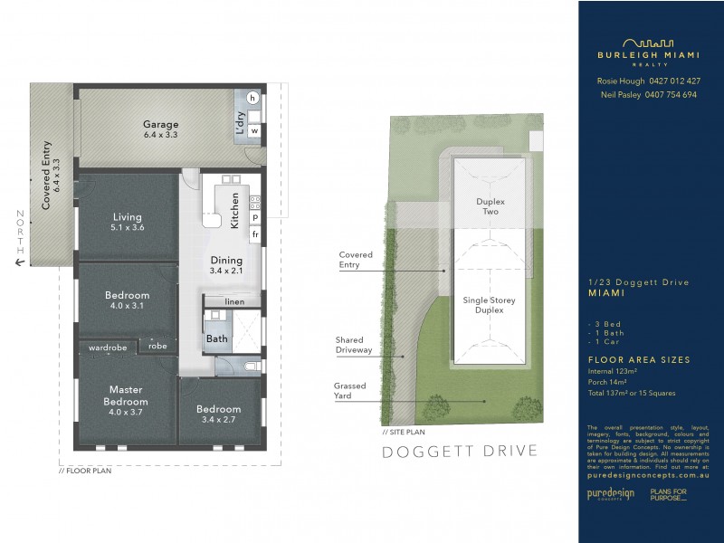 1/23 Doggett Drive, Miami QLD 4220 Floorplan