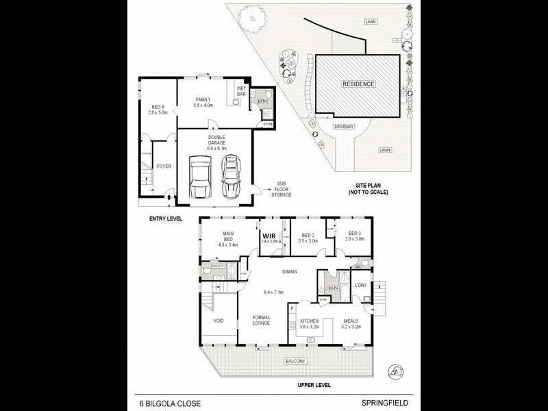 6 Bilgola Close, Springfield NSW 2250 Floorplan