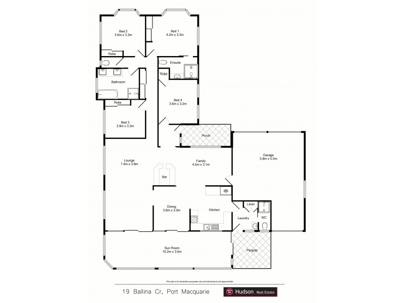 19 Ballina Crescent, Port Macquarie NSW 2444 Floorplan