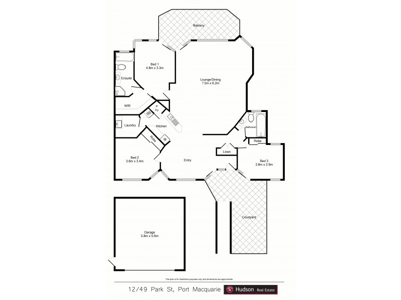 12/49 Park Street, Port Macquarie NSW 2444 Floorplan