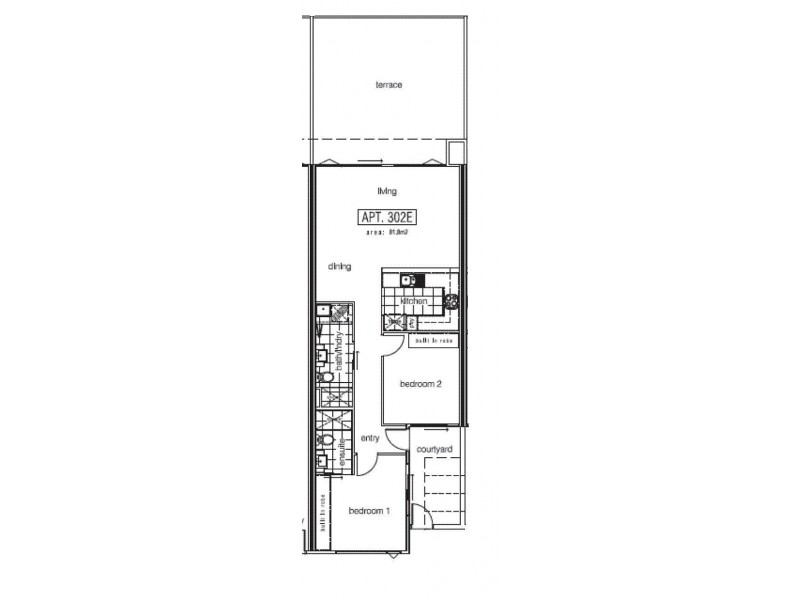 302/32 La Scala Avenue, Maribyrnong VIC 3032 Floorplan