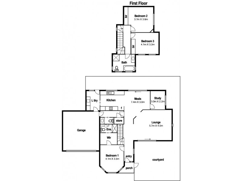 2/12 Cooper Street, Essendon VIC 3040 Floorplan