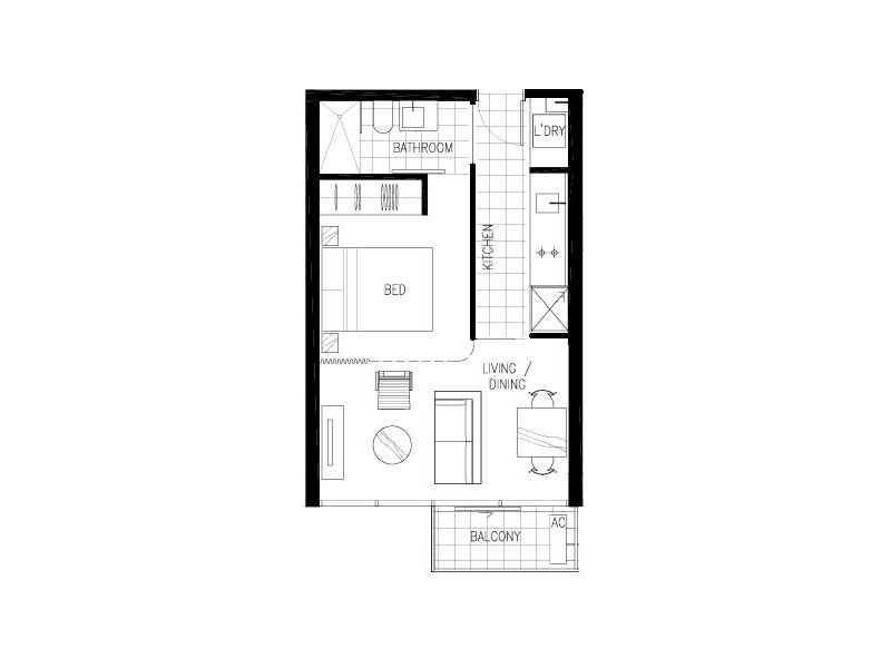 309/97 Flemington Road, North Melbourne VIC 3051 Floorplan