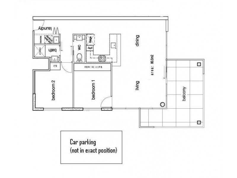 213/2 La Scala Avenue, Maribyrnong VIC 3032 Floorplan