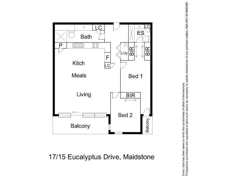 17/15 Eucalyptus Drive, Maidstone VIC 3012 Floorplan