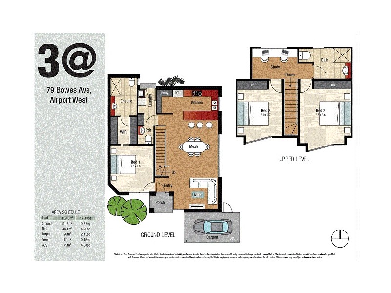 3/79 Bowes Avenue, Airport West VIC 3042 Floorplan