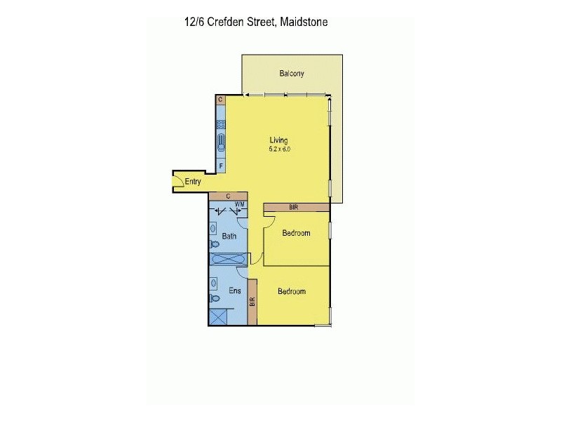 12/6 Crefden Street, Maidstone VIC 3012 Floorplan