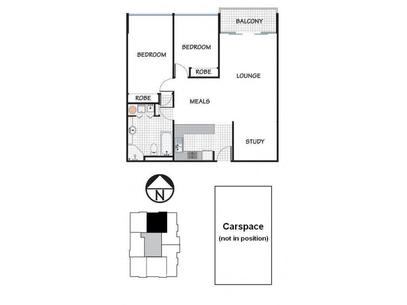 702/341 Ascot Vale Road, Moonee Ponds VIC 3039 Floorplan