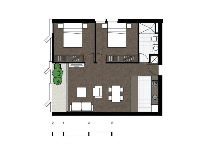 407/1 Brunswick Road, Brunswick East VIC 3057 Floorplan