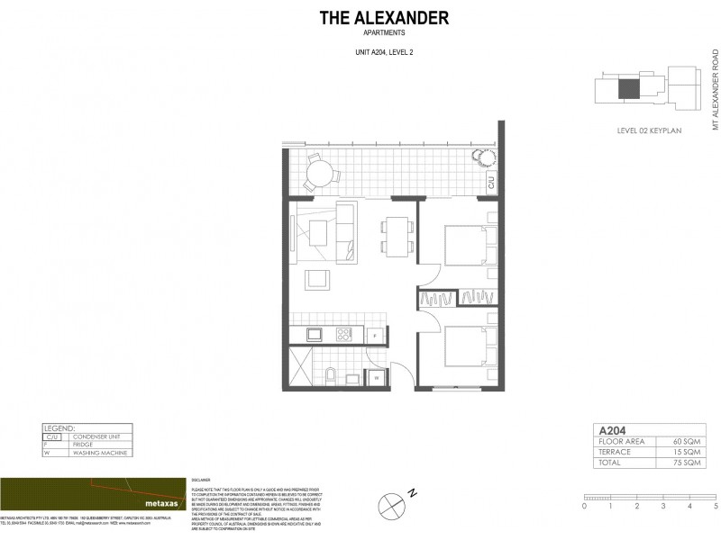204/973 Mount Alexander Road, Essendon VIC 3040 Floorplan
