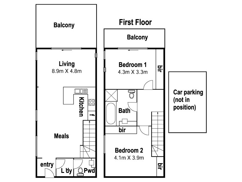 19/40 Young Street, Moonee Ponds VIC 3039 Floorplan