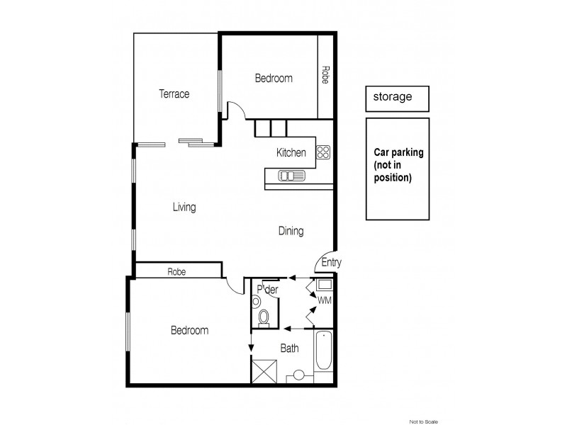 51/2 Newmarket Way, Flemington VIC 3031 Floorplan